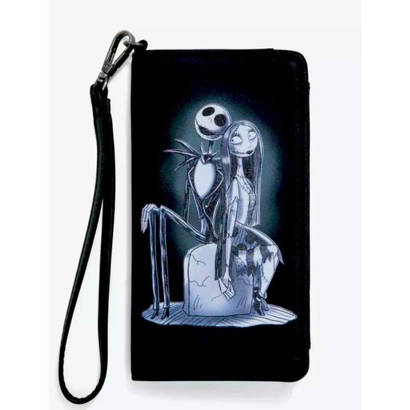 Disney The Nightmare Before Christmas Jack & Sally Tech Wallet - Picture 1 of 3